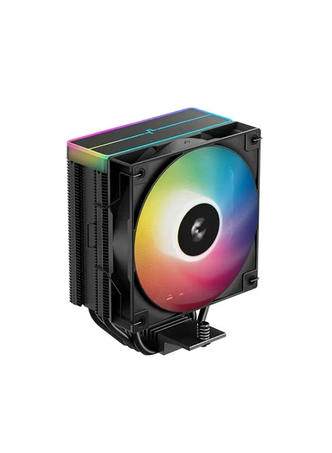 DeepCool AG400 BK ARGB V2 CPU Air Cooler | 120mm PWM ARGB Fan, 4 Copper Heatpipes, Black Tower Design with Top ARGB Cover, Intel LGA & AMD AM5/AM4 Compatible | R-AG400-BKAMMN-GJD - Image 2